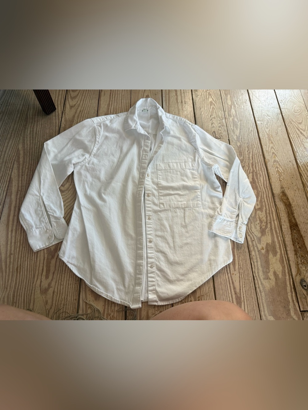 Aerie White Button Down Shirt size S
